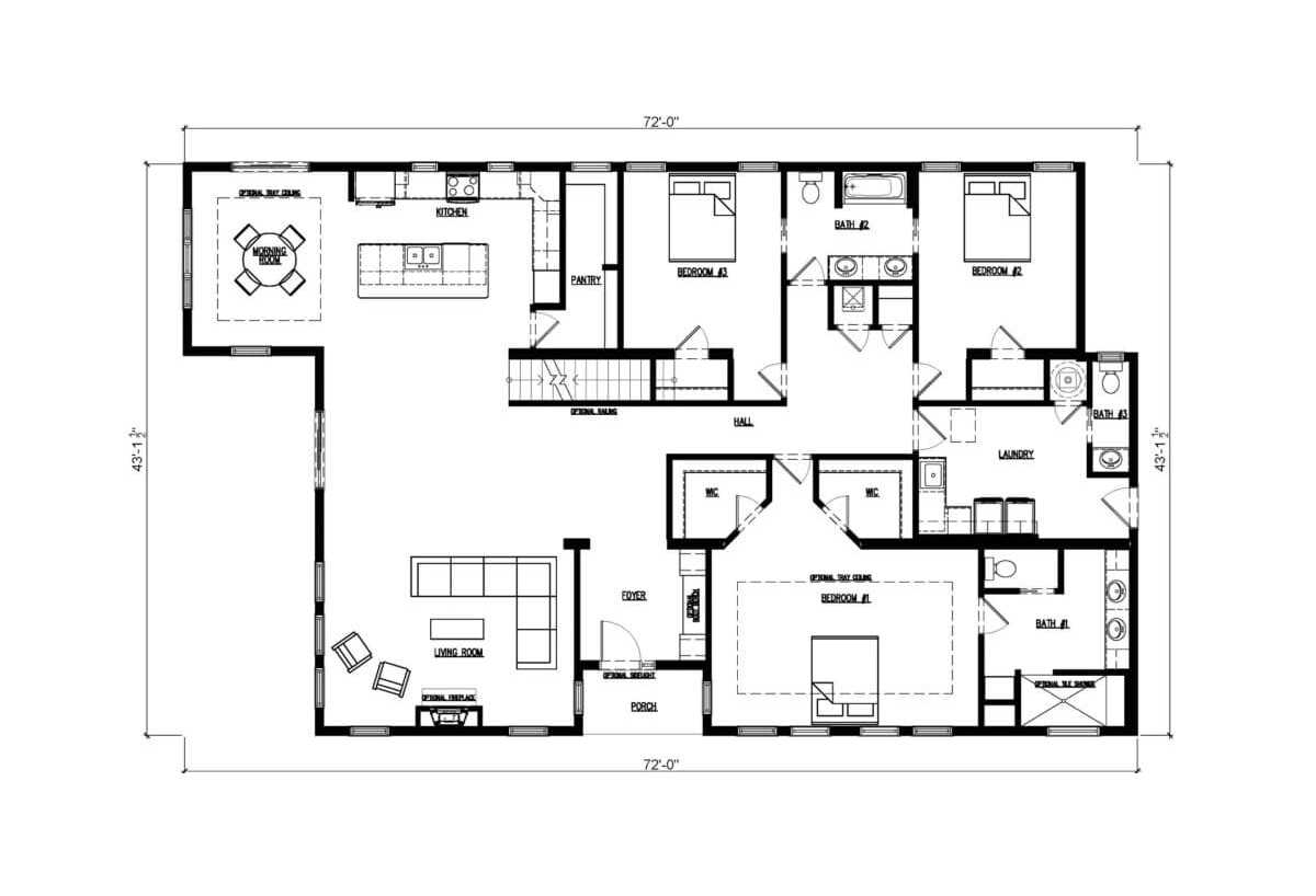 Triple Wide Manufactured Homes Mountain View Custom Homes